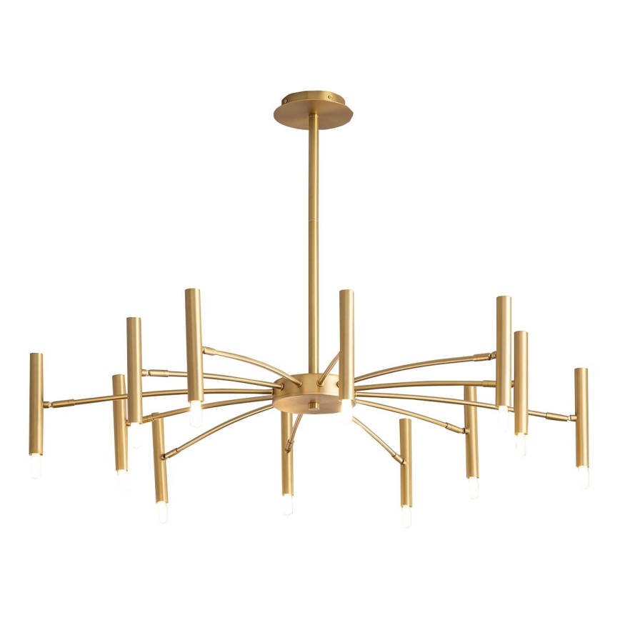 Redo 01-2774 - Pendelkrona RAYEN 12xG9/10W/230V brons