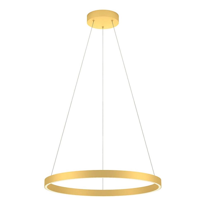Redo 01-2865 - LED ljusreglerad ljuskrona på textilsladd FEBE LED/37W/230V guld