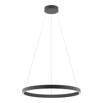 Redo 01-2867 - LED ljusreglerad ljuskrona på textilsladd FEBE LED/37W/230V svart