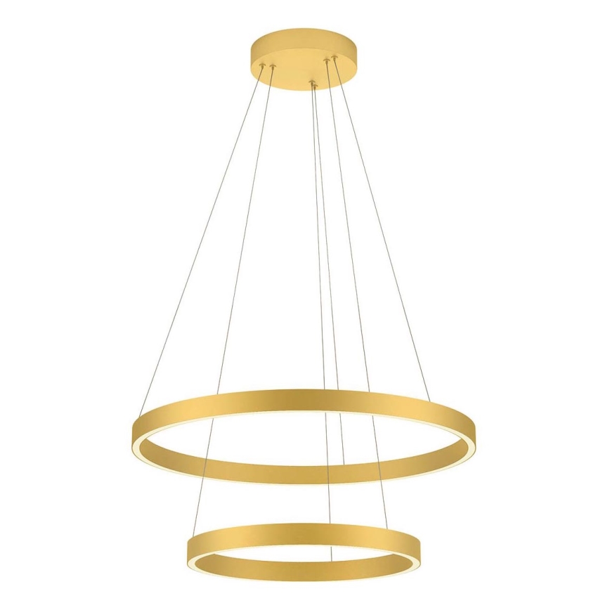 Redo 01-2889 - LED ljusreglerad ljuskrona på textilsladd FEBE LED/62W/230V guld