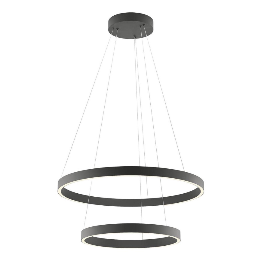 Redo 01-2891 - LED ljusreglerad ljuskrona på textilsladd FEBE LED/62W/230V svart