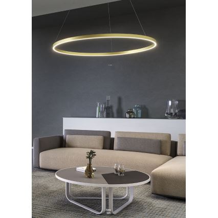 Redo 01-2891 - LED ljusreglerad ljuskrona på textilsladd FEBE LED/62W/230V svart