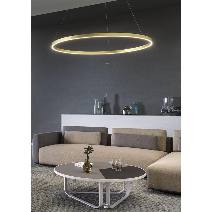 Redo 01-2891 - LED ljusreglerad ljuskrona på textilsladd FEBE LED/62W/230V svart