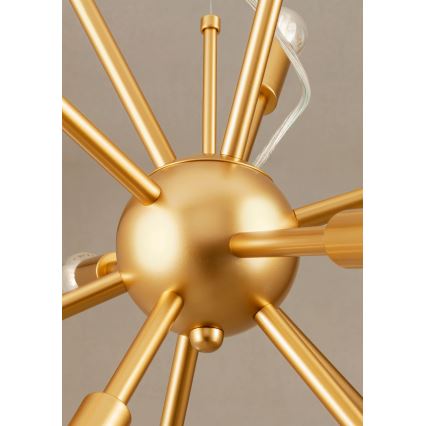 Redo 01-2935 - Ljuskrona STELLAR på kabel 18xE14/25W/230V guld