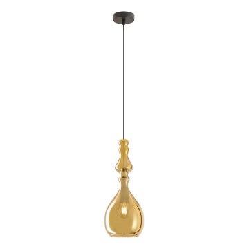 Redo 01-2937 - Pendellampa på sladd AMBIX 1xE27/42W/230V Ø 18 cm, guldfinish