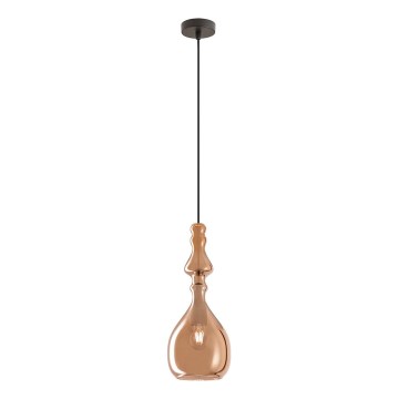 Redo 01-2939 - Takpendel med sladd AMBIX 1xE27/42W/230V Ø 18 cm brun