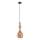 Redo 01-2939 - Takpendel med sladd AMBIX 1xE27/42W/230V Ø 18 cm brun