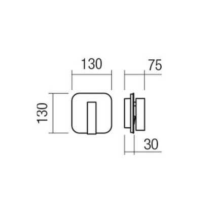 Redo 01-2978 - LED-vägglampa QUDA LED/6W/230V + LED/3W 3000K CRI 90 USB mattkrom