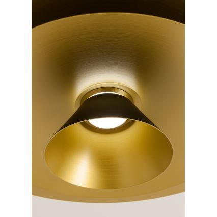 Redo 01-3001 - LED-pendel på vajer FARGO LED/16,5W/230V CRI 90 Ø 50 cm svart/guld