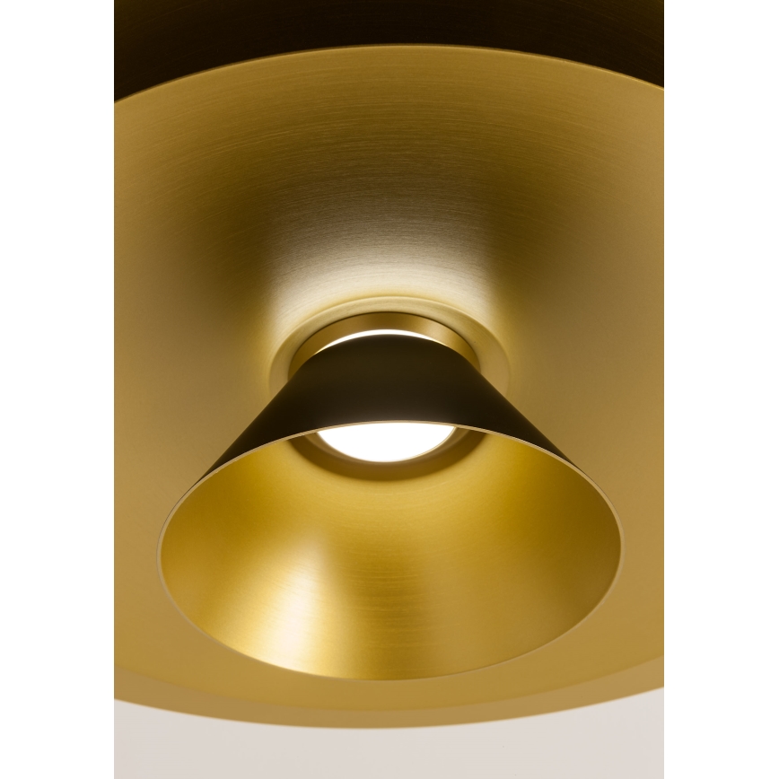 Redo 01-3001 - LED-pendel på vajer FARGO LED/16,5W/230V CRI 90 Ø 50 cm svart/guld