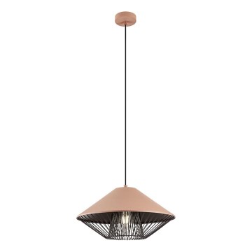 Redo 01-3005 - GRILL takpendel på sladd, 1×E27 (max 42 W), 230 V, Ø 39,6 cm, svart/brun