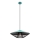 Redo 01-3010 - Takpendel med kabel GRILL 1xE27/42W/230V Ø 49,5 cm svart/turkos