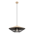 Redo 01-3011 - Pendel GRILL med vajer 1xE27/42W/230V Ø 49,5 cm svart/beige