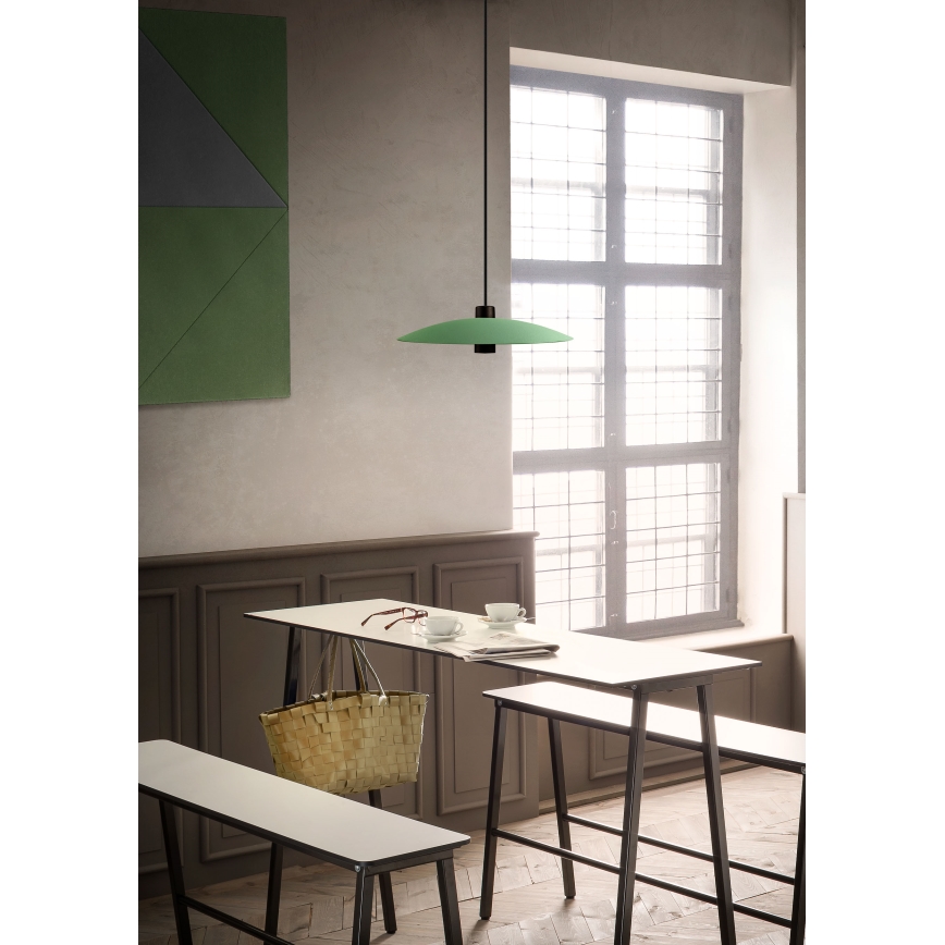 Redo 01-3019 - LED-pendellampa på vajer LARS LED/14W/230V + LED/10W Ø 60 cm CRI 90 grön