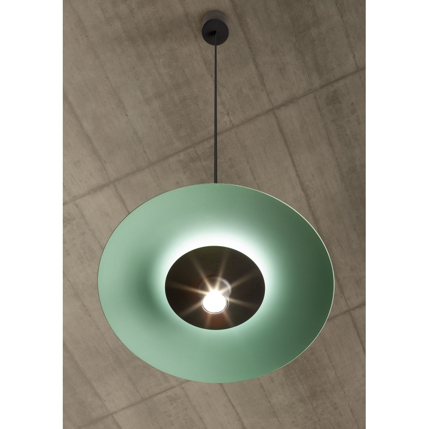 Redo 01-3019 - LED-pendellampa på vajer LARS LED/14W/230V + LED/10W Ø 60 cm CRI 90 grön