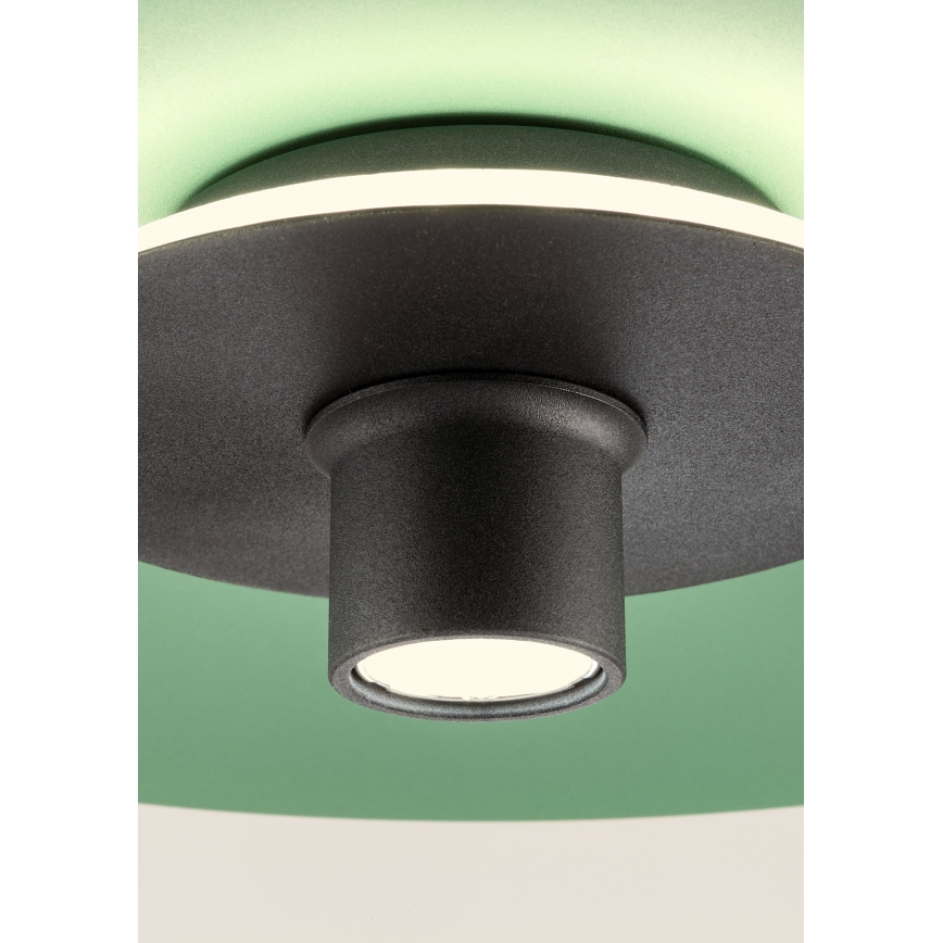 Redo 01-3019 - LED-pendellampa på vajer LARS LED/14W/230V + LED/10W Ø 60 cm CRI 90 grön