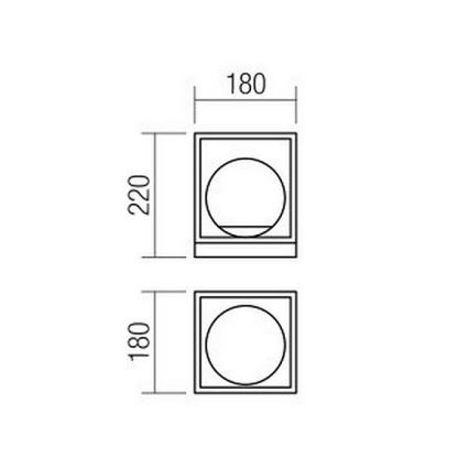 Redo 01-3052 - Bordslampa ZODIAC 1xE14/28W/230V
