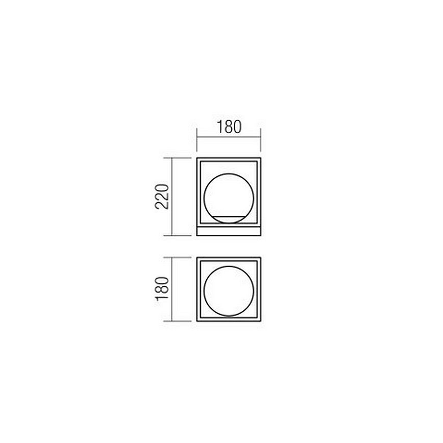 Redo 01-3052 - Bordslampa ZODIAC 1xE14/28W/230V