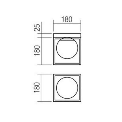 Redo 01-3053 - Taklampa ZODIAC 1xE14/28W/230V