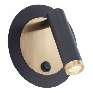 Redo 01-3090 - LED väggspotlight CLOSER LED/6W/230V svart