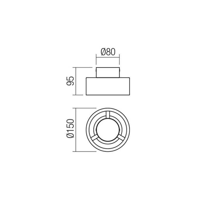 Redo 01-3096 - LED taklampa PUNKT LED/6W/230V vit