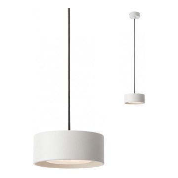 Redo 01-3099 - LED ljuskrona med textilsladd PUNKT LED/6W/230V diameter 15 cm vit