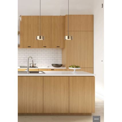 Redo 01-3101 - LED ljuskrona med textilsladd PUNKT LED/6W/230V diameter 15 cm svart