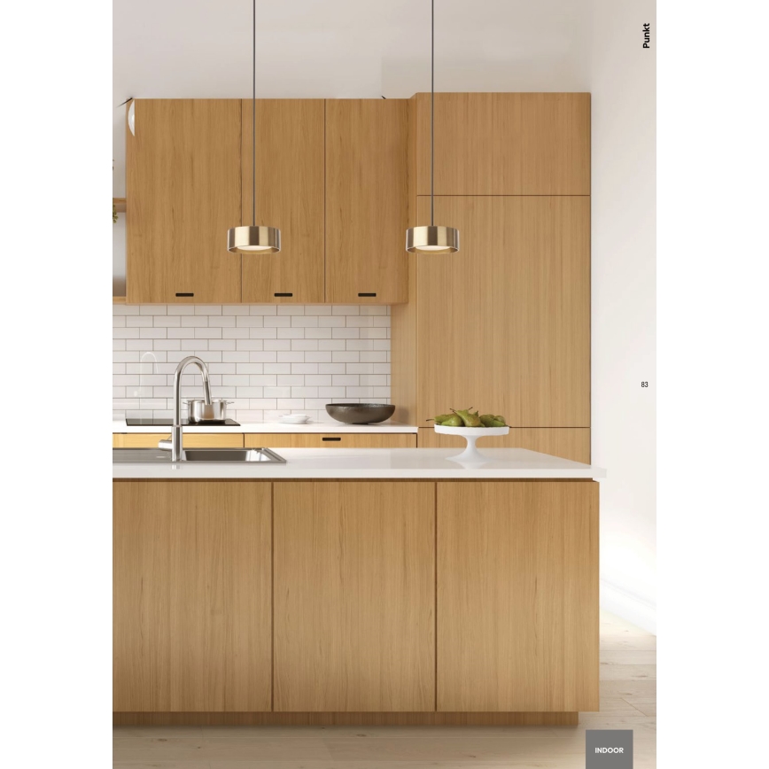 Redo 01-3101 - LED ljuskrona med textilsladd PUNKT LED/6W/230V diameter 15 cm svart