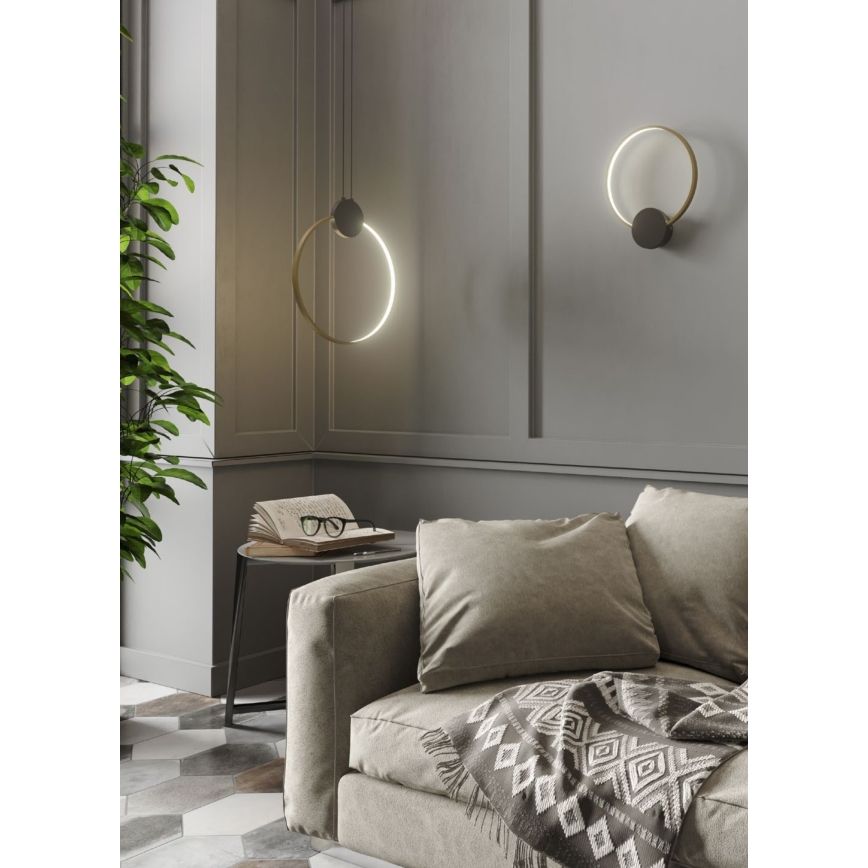 Redo 01-3102 - LED väggbelysning ATOM LED/11W/230V diameter 30 cm