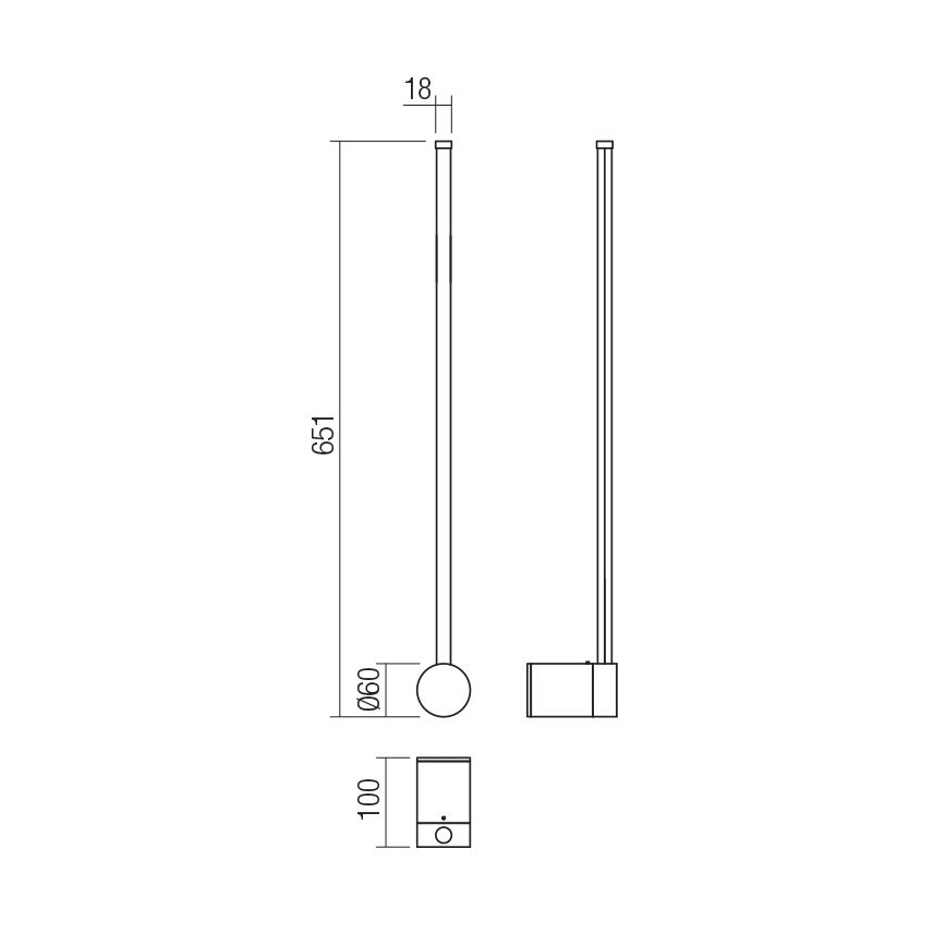 Redo 01-3121 - LED väggbelysning TABOO LED/9W/230V mässing
