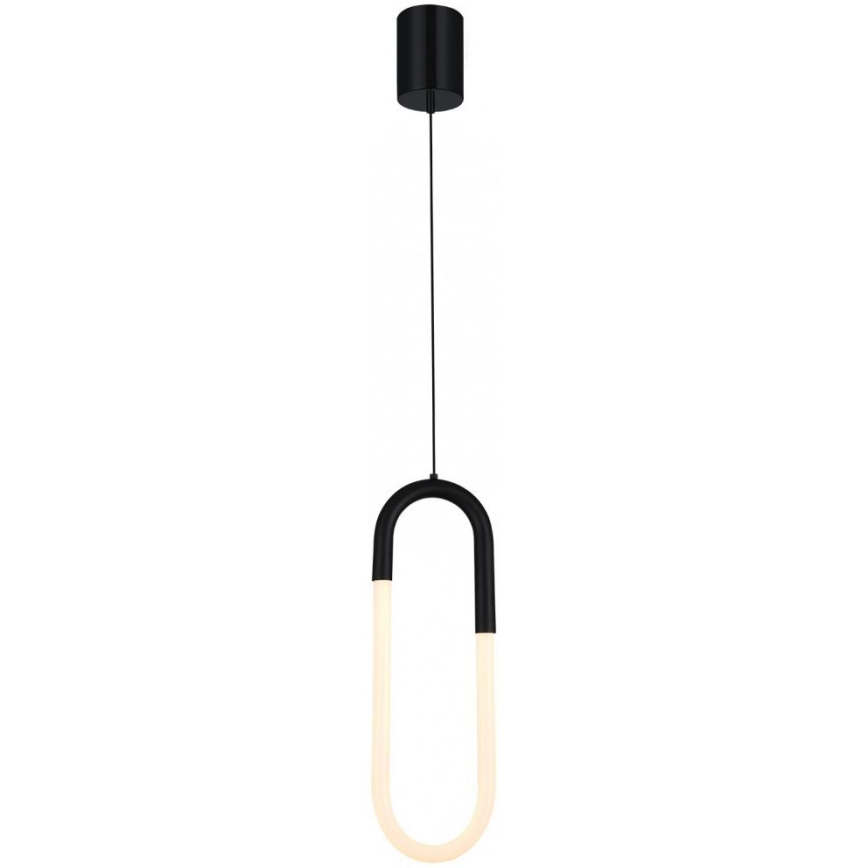 Redo 01-3184 - LED ljusreglerad ljuskrona på textilsladd LATIUM LED/9W/230V svart