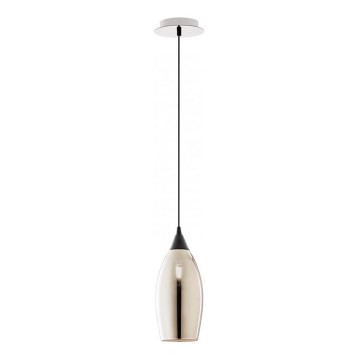 Redo 01-3189 - Ljuskrona med textilsladd TANNER 1xE14/28W/230V diameter 12 cm