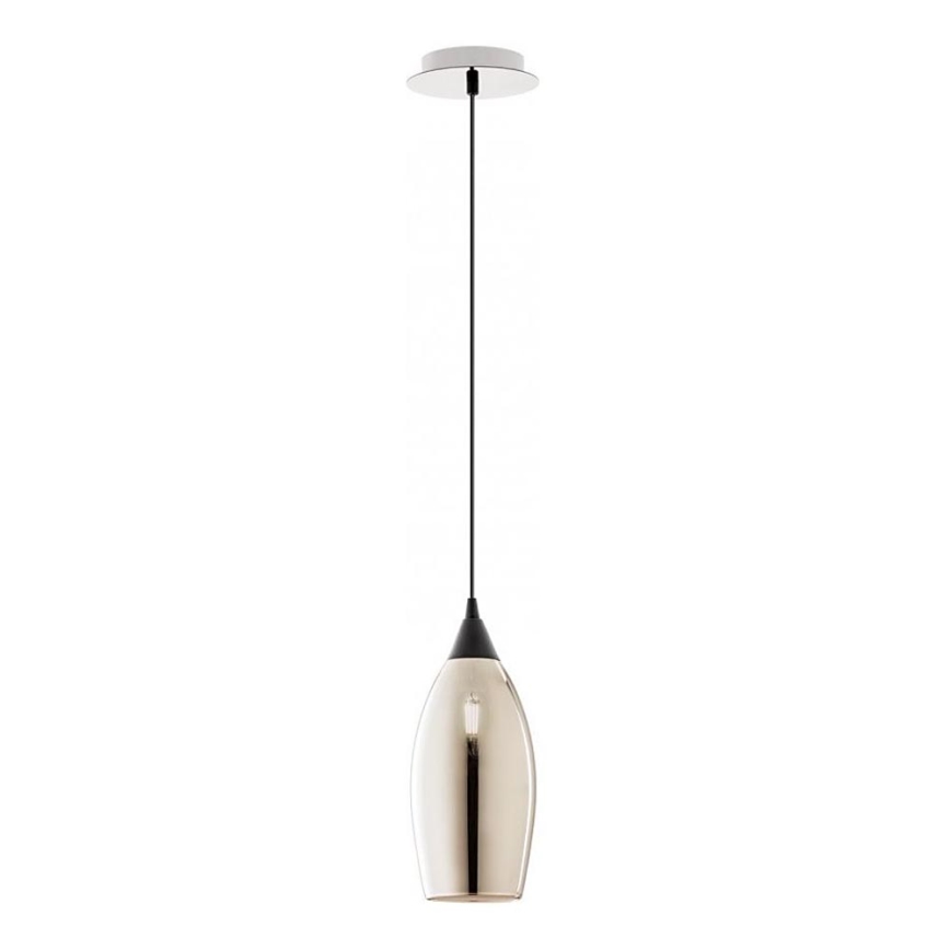 Redo 01-3189 - Ljuskrona med textilsladd TANNER 1xE14/28W/230V diameter 12 cm