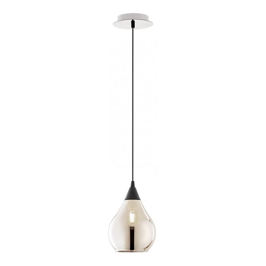 Redo 01-3190 - Ljuskrona med textilsladd TANNER 1xE14/28W/230V diameter 15 cm
