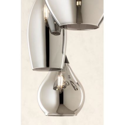 Redo 01-3192 - Ljuskrona med textilsladd TANNER 3xE14/28W/230V diameter 37,6 cm