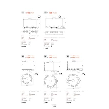 Redo 01-3242 - LED väggbelysning SINCLAIR LED/6,5W/230V CRI 93 IP21 svart