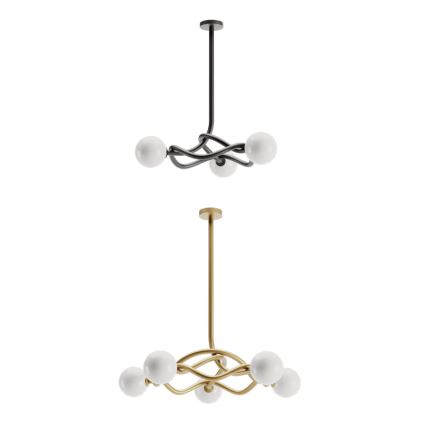 Redo 01-3257 - Taklampa på stång CONFUSIO 3xE14/28W/230V Ø 76 cm svart