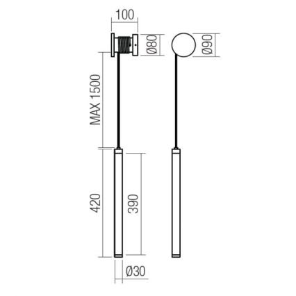 Redo 01-3301 - LED Dimmbar vägglampa SWING LED/9W/230V 3000/4000K CRI 90 vit