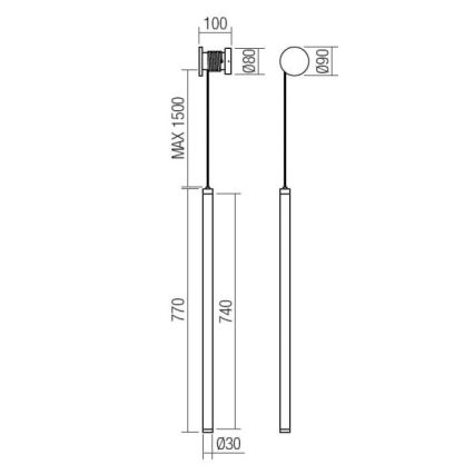 Redo 01-3304 - LED dimbar vägglampa SWING LED/16W/230V 3000/4000K CRI 90 svart