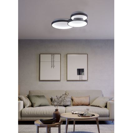 Redo 01-3375 - LED Dimbar taklampa COMBI LED/72W/230V 3000/4000/6000K CRI98 svart