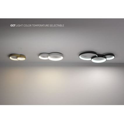Redo 01-3375 - LED Dimbar taklampa COMBI LED/72W/230V 3000/4000/6000K CRI98 svart