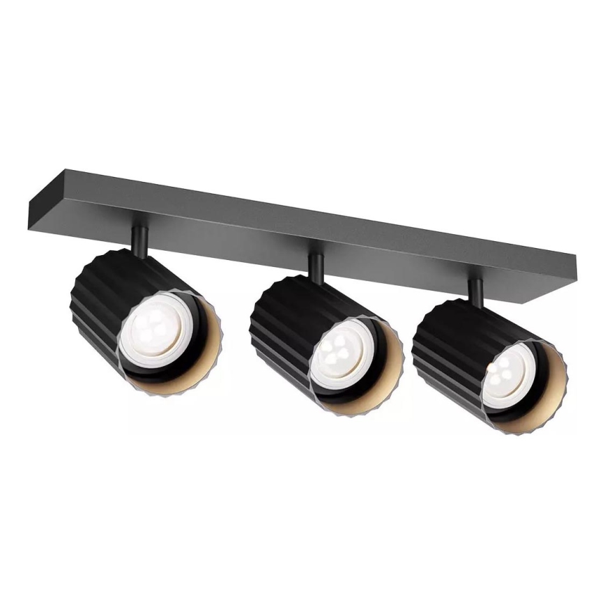 Redo 01-3406 - Spotlampa DELPHI 3xGU10/7W/230V svart