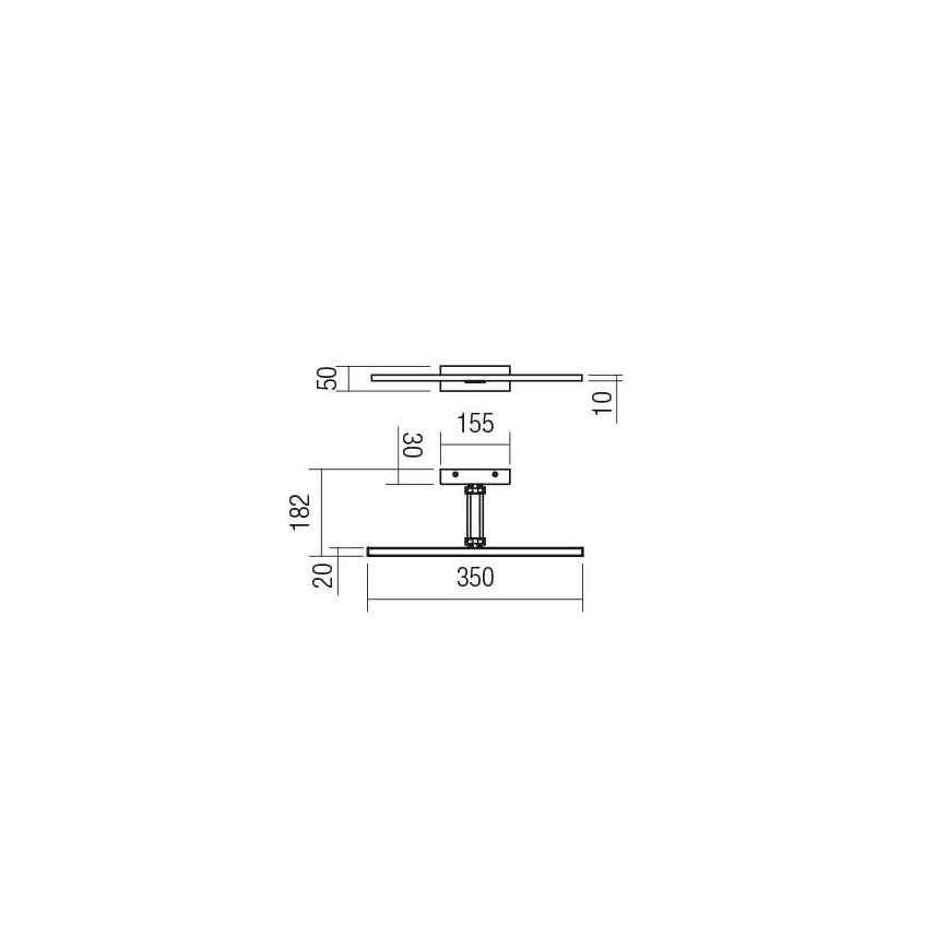 Redo 01-3461 - LED tavelbelysning LINEAR LED/8W/230V 35 cm CRI 92 svart