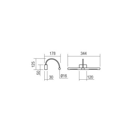 Redo 01-3465 - LED tavelbelysning KENDO LED/6W/230V 34,4 cm CRI 92 svart