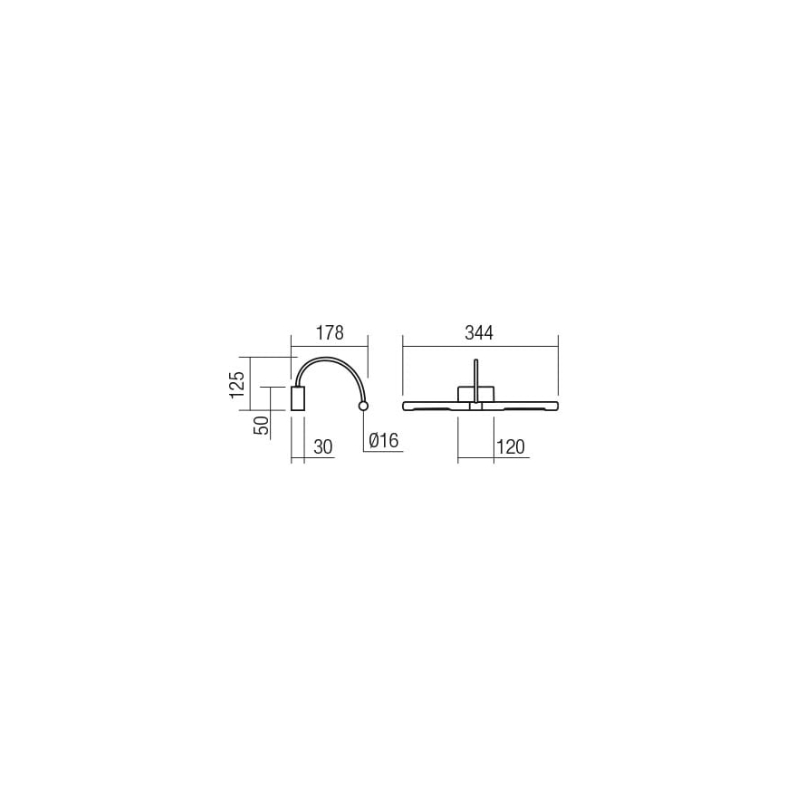 Redo 01-3465 - LED tavelbelysning KENDO LED/6W/230V 34,4 cm CRI 92 svart