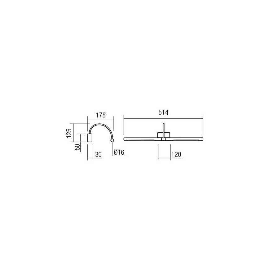 Redo 01-3467 - LED tavelbelysning KENDO LED/11W/230V 51,4 cm CRI 92 svart