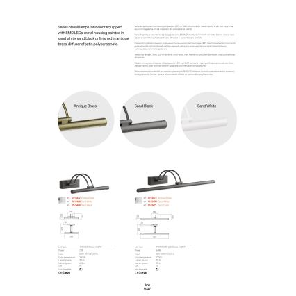 Redo 01-3470 - LED tavelbelysning IKON LED/16,4W/230V 61,5 cm CRI 92 vit