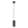 Redo 01-3474 - Ljuskrona med textilsladd BOOM 1xGU10/10W/230V diameter 7,6 cm svart