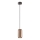 Redo 01-3476 - Ljuskrona med textilsladd BOOM 1xGU10/10W/230V diameter 7,6 cm brun