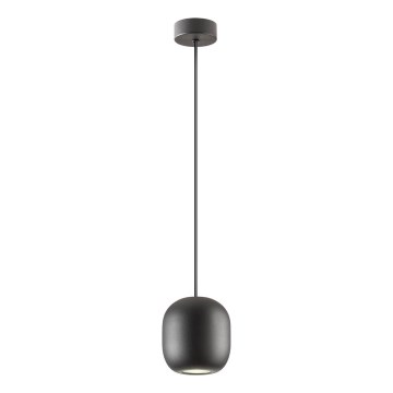 Redo 01-3477 - Ljuskrona med textilsladd BOOM 1xGU10/10W/230V diameter 12 cm svart
